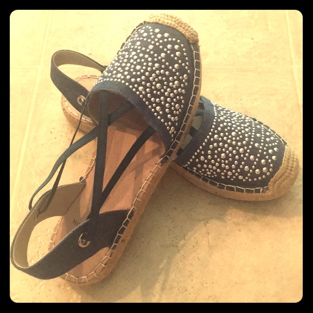 Denim Espadrille Flats